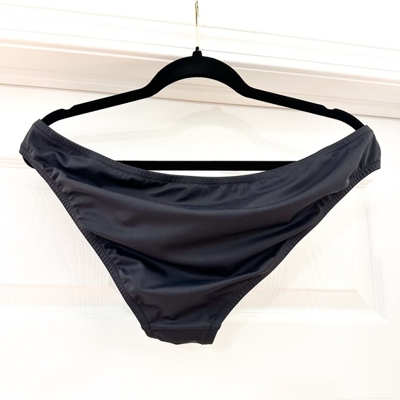 NWT J. Crew Dark Gray Tortoise Gold Ring Bikini Bottom sz XL - Picture 2 of 5